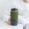 Garrafas de água Viajar carro Isolado Bottle Creative Portable Moda 450ml simples Ins vento Coloque homens e mulheres caneca térmica por atacado