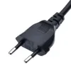 Sladdkabel Lead för TV-skrivare kameror PS4 PS3 1M/2M/3M/5M EU 2-PRONG till figur 8 C7 Rätt vinklad EU Euro AC Power