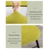 2 st/set folding matstol täcker elastisk slipcover för kontor hushåll ryggstödstol täcker fast färg dammtät slipcover
