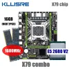 Cartes mères Kllisre X79 Set Kit combo de carte mère LGA 2011 E5 2680 V2 CPU 2 * 8 Go Memory DDR3 1600 ECC RAM