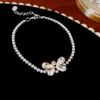 Koreanische leichte Diamant-Butterfly Quastel Halskette mit einem stilvollen High-End-Gefühl, Colarbone-Kette süßes und vielseitiges Accessoire