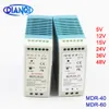 Mini tamaño único Solicitud de potencia de cambio de riel de DIN industrial AC DC MDR 40W 60W Salida del controlador 5V 12V 15V 24V 36V 48V