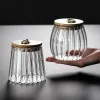 Contracted Sealed Transparent Glass Seasoning Pot Spice Jar With Lid ,Salt Pepper Storage Box Sugar Bowl Kitchen Accessories