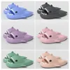 Chaussures de qualité de concepteur de luxe Sandale Shark Slippers Slippers Shark Black Blanc Shoes semelles épaisses Kids Sandales plates Flip Flip Flip