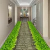 3d ruisseau Path Path Corridor Couloir tapis long long pastoral floral salon Tapis Herbe pelouse de fleurs de chambre à coucher tapis de cuisine