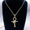 Yadis Custom Hiphop Cross Snake 14K 18K Gouden sieraden Iced Out Hendant Heren ketting