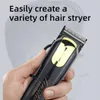 Professional All Metal Hair Clipper Barber verstelbare draadloze elektrische baard Trimmer voor heren Haircut Machine Oplaadbaar 240408