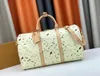 Designer Travel Bag Keepa 50 25 Nieuwe oude bloem kleurrijke chrysanthemum kleurrijke dames carryall handtas luxe heren hardware rits rits buiten grote capaciteit