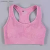 Yoga kläder Hot Selling Summer Woman Seamless Sports Bh Crop Tops Yoga Fitness Workout Fast Dry Quality Bh Clothes Y240410