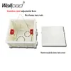 Internal Mounting 86*86mm Wall Junk Wire Box Case With Blank Panel Blind Cover Dustproof for Switch Socket Lid Cap Fireproof