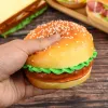 1pc Fake Bread Hamburger Artificial Bread Foods Sobremesa de brinquedos Diy Janela exibir fotografia Props Kitchen Toy for Kids Model