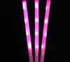 LED Glow Stick ficklampa Ljus upp blinkande pinnar Wand för festkonserthändelse Cheer Atmosphere Props barnleksaker