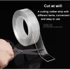 1/2/3/5M Nano Tape Double Sided Tape Transparent Reusable Waterproof Loop Adhesive Tape Cleanable Home Detachable sticker