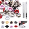 50/100 set occhielli bottoni di ghiottone kit ghido strumento Accessori per attrezzi in metallo rampicariate in pelle artigianato decorazioni fai -da -te