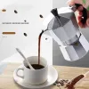 Moka Pot Italian Coffee Machine Espresso Alumínio Geyser Café Café Kettle Latte Stove Classic Coffee Barista Acessórios600ml