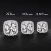 Swarovski 0.5CT 1CT 2CT Diamond Earrings 925 Sterling Silver Bling Moissanite Studs Earrings Jewelry for Men Women Nice Gift 369