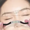 1pcs Augenbrauen-Positionierung Semi-Permannet Make-up Bow-Pfeil-Line Lineal Tattoo Messung der Brauenschnur Vorgeköpft Tattoo PMU-Mapping
