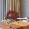 Kerzenhalter Nordic Style Bird Candlestick Gusseisen Tischständer dekorativ für Heimbuchhilfe Hochzeitsdekoration