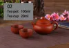 Yixing Purple Clay Tee -Set umfassen 1 Topf 2 Tassen, Xishi Pot Tee Ceremony, Zisha Keramik -Keramik Teetasse, China Kung Fu Tee Sets
