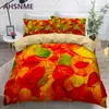 AHSNME Red Tree Leaf Forest Falling Maple Leaf Beding Set Quilt Cover With Pillowcase No Sheets Comforter Bedding Sets Queen