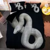 Original Snake Pattern King Bedding Set Animals Däcke Cover With Pudowcase Quilt Covers 2/3st Bedclothes Home Textile