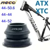 자이언트 ATX XTC OD OD2 44를위한 NECO 자전거 헤드셋 50.6 mm 산악 자전거 베어링 헤드셋 스트레이트 테이퍼 포크 28.6 31.8 38.1 33 39.8
