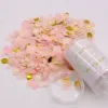 1 Set Push Pop Pink Confetti Poppers для свадьбы с днем рождения цветочная бумага Мини -круглые точки конфетти