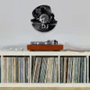 DJ Musik Vinyl Record Clock Disc Rock and Roll Live Player Mixer Album Wall Night Boom Shake High Club Radio Sound Handicraft