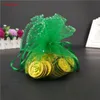 10pcs Juwelierbeutel Round Kordelkordel Organza -Taschen Schmuckverpackung Display Organza Schmucktaschen Schmuck Beutel Verpackungstasche 7z