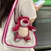 TOTES MBTI Sevimli Lotso Kadın Omuz Çantası Tuval Günlük Kolej Tarzı Bebek Tote Harajuku Moda 2024 Büyük Kapasite Çantası