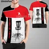 Disc Golf Printed Mens Męskie T-shirty Letnie koszulki Mężczyzna swobodny koszulka z krótkim rękawem unisex harajuku tops kobieca odzież uliczna