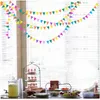 2 packs de bannières de fanion drapeaux en feutre coloré bannières réutilisables pour le thème du carnaval anniversaire décor de fête de mariage