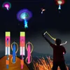 LED Flying Toys Colorful Luminous Light Toys Kids Children Rubber Band Catapult Arrow Rocket Games LED Lighting Up Elastic Quickly Fast Flying 240410