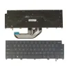 キーボードDell XPS Plus 9320、XPS 9320 0M6VRM 2022 Black/White用のバックライト付き新しいラップトップキーボード