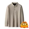 Polos męski 8xl 7xl 6xl 2024 Fall Winter High End plus Velvet Polo Shirt Men Men Clothing Busines