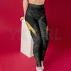 YX Girl Women's For Girl Tative Feather 3D Printed Leggingi Seksowne elastyczne żeńskie chude legginsy gotyckie joga legginsy