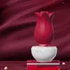 Rose speelgoed vibrator voor vrouwen 4 vibrerend voor clitoris tepel stimulatie tong likken mini clitorale vibrator stimulator volwassen seksspeeltjes voor vrouwelijke paren (lelie)