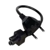 Power Adapter Cord Cable 30cm EU Plug 2 Pin Male To IEC 320 C5 For Notebook Power Supply