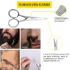 Stupta per la barba per uomini Un set di kit di toelettatura in balsamo con pettine a forbice crescita quotidiana kit di barbeodooming per uomo tuta per barba