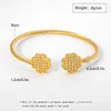 Zeadear Jewelry Gold Color câble Bracelet de manchette pour femmes pour femmes Copper Bangle Minimalisme Cadeaux de zircon 240408