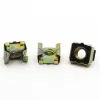 Color Zinc-plated Steel Quartet Floating Nuts M4 M5 M6 M8 M10 M12 Cassette Elastic Enclosure Card Cage Nut Square Snap-In Nut