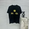 Summer Paris Men's T-shirts Designer Tee Flocking Letter Tshirt T Shirt Classic Fashion Green Womens Short Sleeve Casual Cotton T-Shirt Topps 001