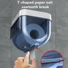 Wandmontage Toilette Serviettenhalter wasserdichtes Mobiltelefon Lagerregal Toilette Serviette Lagertuch Tissue Badezimmerbox 3 Farben