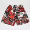 Street Style Custom Wholesale Double couche 100% Cotton Jacquard Broided Tapestry Blanket Ments Shorts OEM