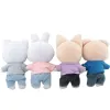 Doll Clothes T-shirt Solid Color For 20cm Movie Star Idol Plush Doll Skz&Strays Toy Clothes Exo Doll Coat Doll Accessories