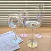 High-end European Style Goblet Crystal Rainbow Red Wine Glass Wedding Cocktail Glass Champagne Wine Glass Home Bar Gereedschappen Cadeau