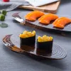 Delicato piatto di piatto di sushi per sushi sushi piatto sashimi per casa ristorante in legno sushi barca in barca piatto di attrezzi giapponese cucina giapponese