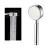 304 Black Shower Head Bathroom High Pressure Water Saving Rainfall Hand Shower Head Booster Sprinkler Bathtub Faucet Accessories