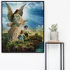 Lzaiqizg Diamond Painting Guardian Angel Baby Cross Stitch Full Square/Round Diamond Emelcodery Portrait Decortone Decor