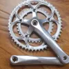 Vélo de route Crankset à bicycle en aluminium alliage 50-34t 8/9S Sprocket Square Hole Racing 170 mm Accessoires de cyclisme de manivelle